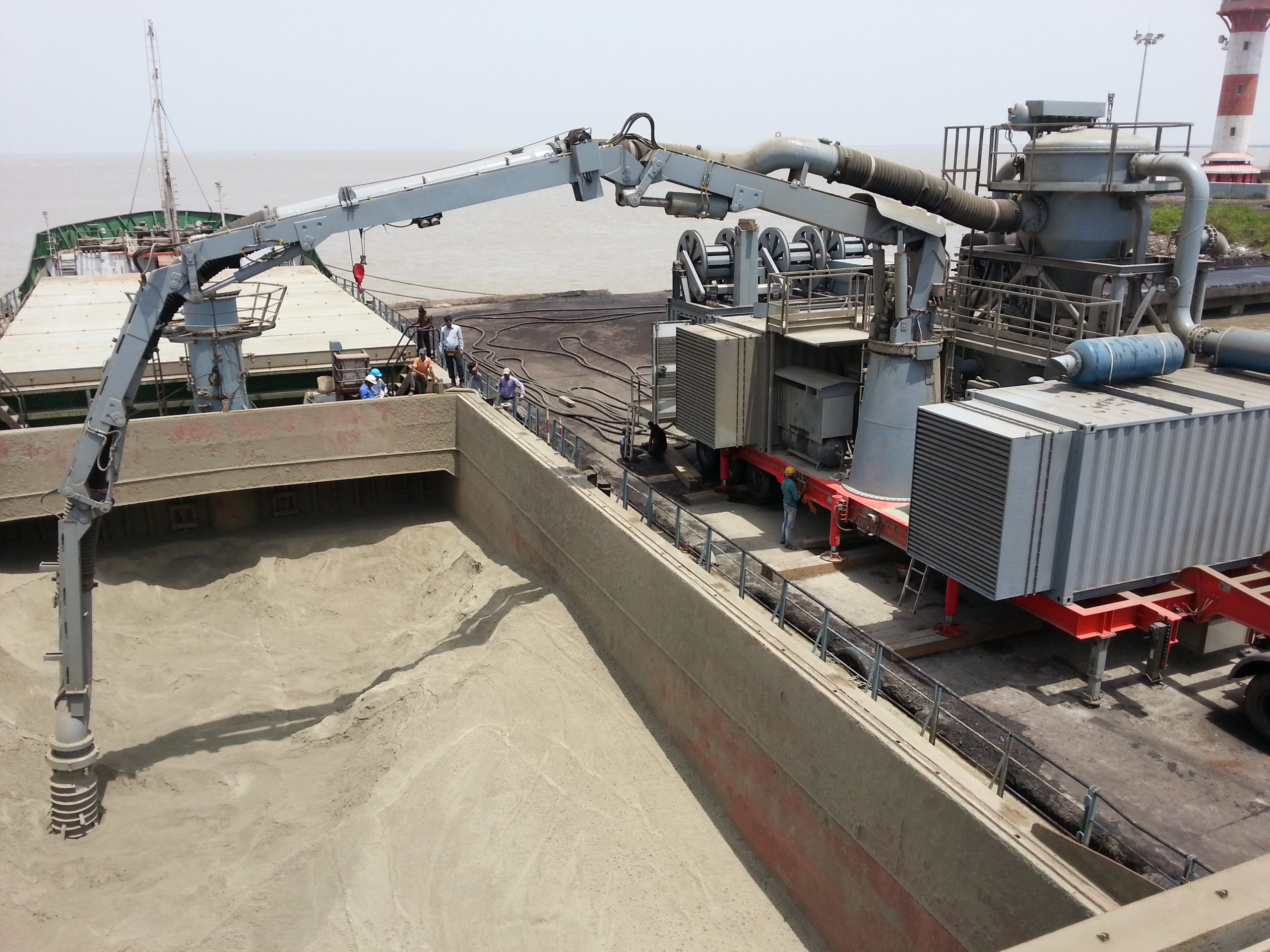 Dock Mobile Pneumatic Ship Unloader